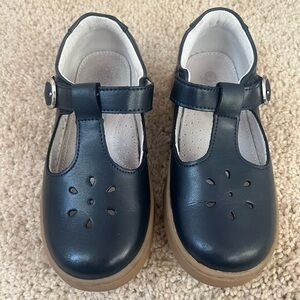 L'Amour Leather Navy Kids Dress Shoes